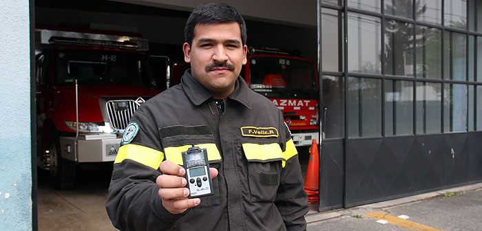 Cuerpo de Bomberos de Temuco puso en servicio un moderno equipo detector de cianuro