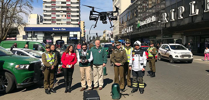 Cuerpo de Bomberos de Temuco presente en campaña preventiva de Fiestas Patrias