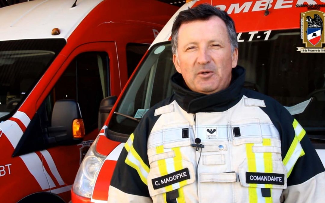 Mensaje del comandante, Claudio Magofke Rodríguez, al Cuerpo de Bomberos de Temuco