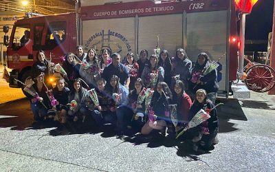 Conmemoran el Día Internacional de la Mujer en los distintos cuarteles del Cuerpo de Bomberos de Temuco