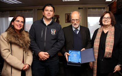 Embajador de España conoció el cuartel de la Cuarta Compañía de Bomberos de Temuco