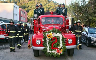Con una multitudinaria despedida, Temuco rindió homenaje al mártir de la Segunda Compañía de Bomberos, Javier Jara